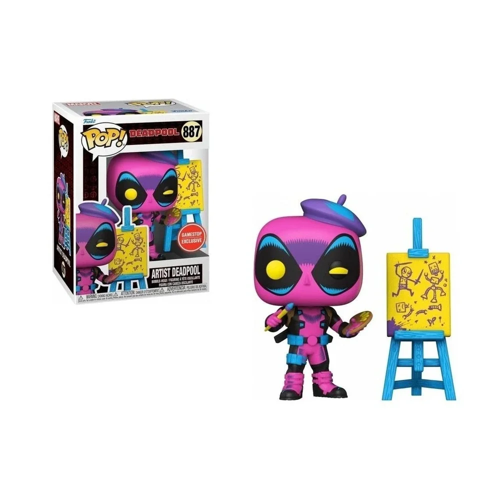 Funko Pop! Marvel: Artist Deadpool #887 GameStop Exclusive Vinyl Figure‎ New